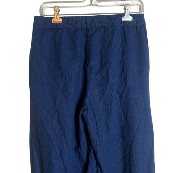 NWT! Caribbean Joe navy linen blend culottes - Picture 5 of 7